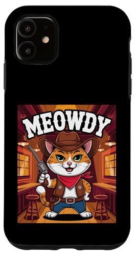 Meowdy Cowboy Funny Cat Western Funny Kätzchen Cartoon Hülle für iPhone 11 Meowdy Cowboy Funny Cat Western Funny Kätzchen Cartoon Hülle für iPhone 11 von Mrpotts73 Funny Cat