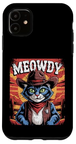 Meowdy Cowboy Funny Cat Western Funny Kätzchen Cartoon Hülle für iPhone 11 Meowdy Cowboy Funny Cat Western Funny Kätzchen Cartoon Hülle für iPhone 11 von Mrpotts73 Funny Cat