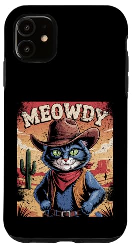 Meowdy Cowboy Funny Cat Western Funny Kätzchen Cartoon Hülle für iPhone 11 Meowdy Cowboy Funny Cat Western Funny Kätzchen Cartoon Hülle für iPhone 11 von Mrpotts73 Funny Cat