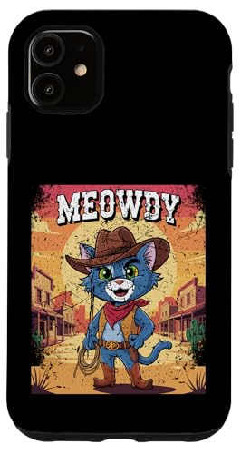 Meowdy Cowboy Funny Cat Western Funny Kätzchen Cartoon Hülle für iPhone 11 Meowdy Cowboy Funny Cat Western Funny Kätzchen Cartoon Hülle für iPhone 11 von Mrpotts73 Funny Cat