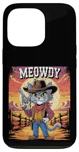 Meowdy Cowboy Funny Cat Western Funny Kätzchen Cartoon Hülle für iPhone 13 Pro Meowdy Cowboy Funny Cat Western Funny Kätzchen Cartoon Hülle für iPhone 13 Pro von Mrpotts73 Funny Cat