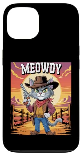 Meowdy Cowboy Funny Cat Western Funny Kätzchen Cartoon Hülle für iPhone 13 Meowdy Cowboy Funny Cat Western Funny Kätzchen Cartoon Hülle für iPhone 13 von Mrpotts73 Funny Cat