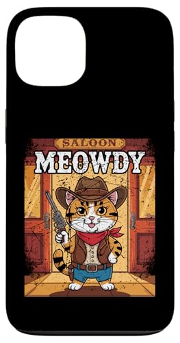 Meowdy Cowboy Funny Cat Western Funny Kätzchen Cartoon Hülle für iPhone 13 Meowdy Cowboy Funny Cat Western Funny Kätzchen Cartoon Hülle für iPhone 13 von Mrpotts73 Funny Cat