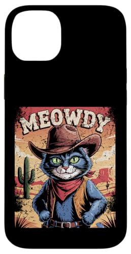Meowdy Cowboy Funny Cat Western Funny Kätzchen Cartoon Hülle für iPhone 14 Plus Meowdy Cowboy Funny Cat Western Funny Kätzchen Cartoon Hülle für iPhone 14 Plus von Mrpotts73 Funny Cat