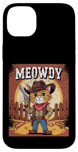 Meowdy Cowboy Funny Cat Western Funny Kätzchen Cartoon Hülle für iPhone 14 Plus Meowdy Cowboy Funny Cat Western Funny Kätzchen Cartoon Hülle für iPhone 14 Plus von Mrpotts73 Funny Cat