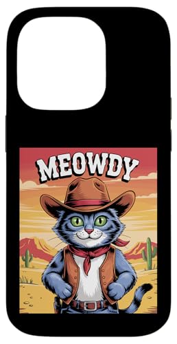 Meowdy Cowboy Funny Cat Western Funny Kätzchen Cartoon Hülle für iPhone 14 Pro Meowdy Cowboy Funny Cat Western Funny Kätzchen Cartoon Hülle für iPhone 14 Pro von Mrpotts73 Funny Cat