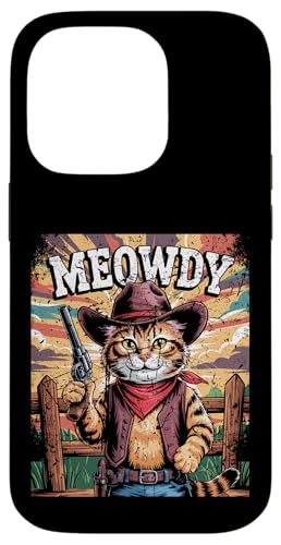Meowdy Cowboy Funny Cat Western Funny Kätzchen Cartoon Hülle für iPhone 14 Pro Meowdy Cowboy Funny Cat Western Funny Kätzchen Cartoon Hülle für iPhone 14 Pro von Mrpotts73 Funny Cat