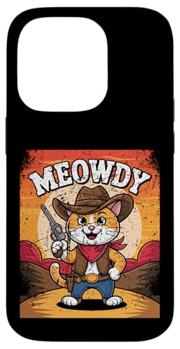 Meowdy Cowboy Funny Cat Western Funny Kätzchen Cartoon Hülle für iPhone 14 Pro Meowdy Cowboy Funny Cat Western Funny Kätzchen Cartoon Hülle für iPhone 14 Pro von Mrpotts73 Funny Cat
