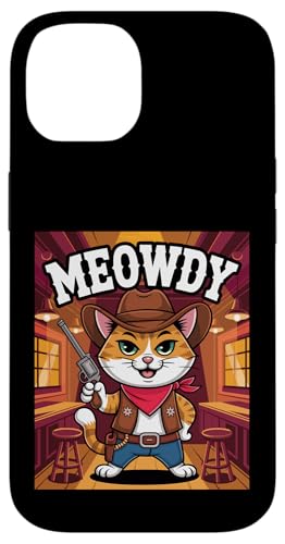 Meowdy Cowboy Funny Cat Western Funny Kätzchen Cartoon Hülle für iPhone 14 Meowdy Cowboy Funny Cat Western Funny Kätzchen Cartoon Hülle für iPhone 14 von Mrpotts73 Funny Cat