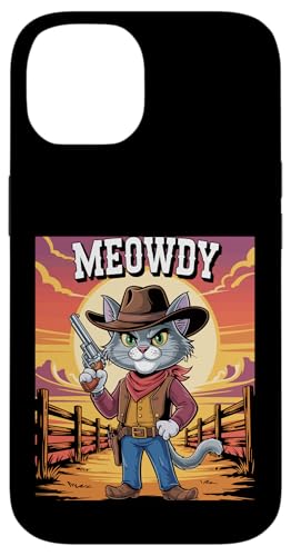 Meowdy Cowboy Funny Cat Western Funny Kätzchen Cartoon Hülle für iPhone 14 Meowdy Cowboy Funny Cat Western Funny Kätzchen Cartoon Hülle für iPhone 14 von Mrpotts73 Funny Cat
