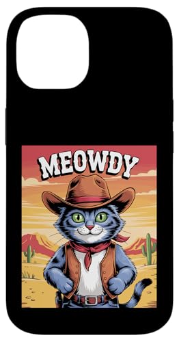 Meowdy Cowboy Funny Cat Western Funny Kätzchen Cartoon Hülle für iPhone 14 Meowdy Cowboy Funny Cat Western Funny Kätzchen Cartoon Hülle für iPhone 14 von Mrpotts73 Funny Cat
