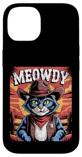 Meowdy Cowboy Funny Cat Western Funny Kätzchen Cartoon Hülle für iPhone 14 Meowdy Cowboy Funny Cat Western Funny Kätzchen Cartoon Hülle für iPhone 14 von Mrpotts73 Funny Cat