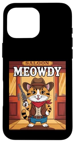Meowdy Cowboy Funny Cat Western Funny Kätzchen Cartoon Hülle für iPhone 16 Pro Max Meowdy Cowboy Funny Cat Western Funny Kätzchen Cartoon Hülle für iPhone 16 Pro Max von Mrpotts73 Funny Cat