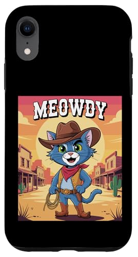 Meowdy Cowboy Funny Cat Western Funny Kätzchen Cartoon Hülle für iPhone XR Meowdy Cowboy Funny Cat Western Funny Kätzchen Cartoon Hülle für iPhone XR von Mrpotts73 Funny Cat