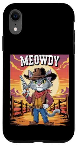 Meowdy Cowboy Funny Cat Western Funny Kätzchen Cartoon Hülle für iPhone XR Meowdy Cowboy Funny Cat Western Funny Kätzchen Cartoon Hülle für iPhone XR von Mrpotts73 Funny Cat
