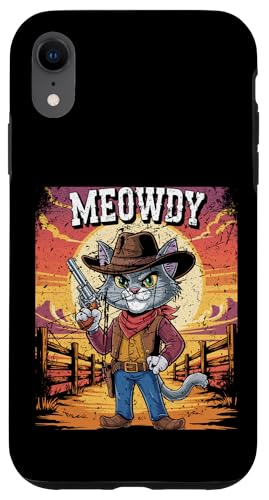 Meowdy Cowboy Funny Cat Western Funny Kätzchen Cartoon Hülle für iPhone XR Meowdy Cowboy Funny Cat Western Funny Kätzchen Cartoon Hülle für iPhone XR von Mrpotts73 Funny Cat