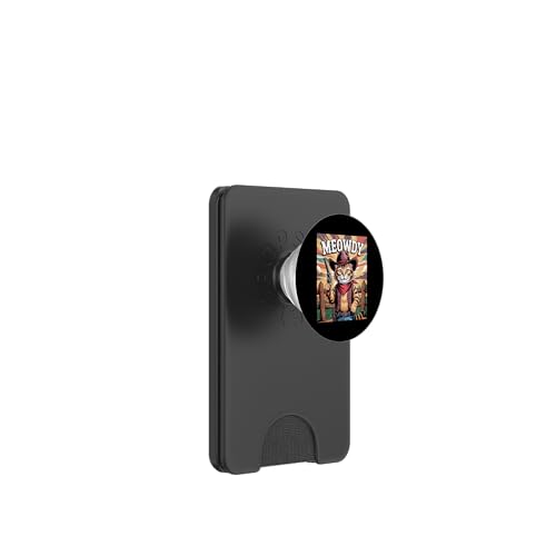 Meowdy Cowboy Funny Cat Western Funny Kätzchen Cartoon PopSockets PopWallet für MagSafe Meowdy Cowboy Funny Cat Western Funny Kätzchen Cartoon PopSockets PopWallet für MagSafe von Mrpotts73 Funny Cat