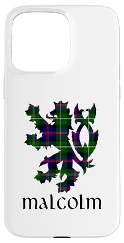 Clan Malcolm Tartan Schottischer Familienname Scotland Pride Hülle für iPhone 15 Pro Max von Mrpotts73 Schottischer Löwe