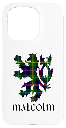 Clan Malcolm Tartan Schottischer Familienname Scotland Pride Hülle für iPhone 15 Pro von Mrpotts73 Schottischer Löwe