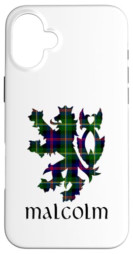 Clan Malcolm Tartan Schottischer Familienname Scotland Pride Hülle für iPhone 16 Plus von Mrpotts73 Schottischer Löwe