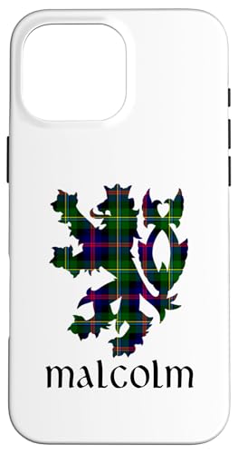 Clan Malcolm Tartan Schottischer Familienname Scotland Pride Hülle für iPhone 16 Pro Max von Mrpotts73 Schottischer Löwe