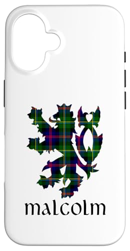 Clan Malcolm Tartan Schottischer Familienname Scotland Pride Hülle für iPhone 16 von Mrpotts73 Schottischer Löwe