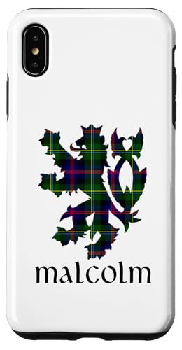 Clan Malcolm Tartan Schottischer Familienname Scotland Pride Hülle für iPhone XS Max von Mrpotts73 Schottischer Löwe