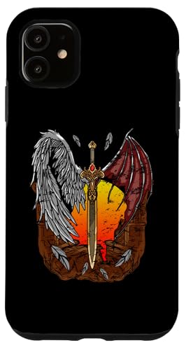 Halb Engel, halb Teufel Gut und Böse Gefallener Engel Hülle für iPhone 11 Halb Engel, halb Teufel Gut und Böse Gefallener Engel Hülle für iPhone 11 von Mrpotts73