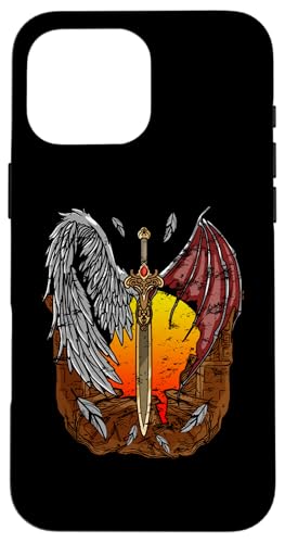 Halb Engel, halb Teufel Gut und Böse Gefallener Engel Hülle für iPhone 16 Pro Max Halb Engel, halb Teufel Gut und Böse Gefallener Engel Hülle für iPhone 16 Pro Max von Mrpotts73