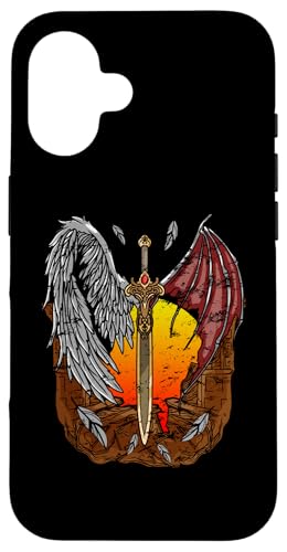 Halb Engel, halb Teufel Gut und Böse Gefallener Engel Hülle für iPhone 16 Halb Engel, halb Teufel Gut und Böse Gefallener Engel Hülle für iPhone 16 von Mrpotts73