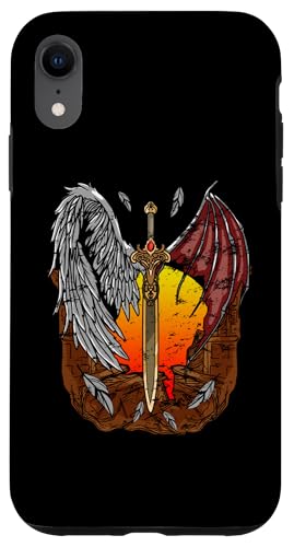 Halb Engel, halb Teufel Gut und Böse Gefallener Engel Hülle für iPhone XR Halb Engel, halb Teufel Gut und Böse Gefallener Engel Hülle für iPhone XR von Mrpotts73