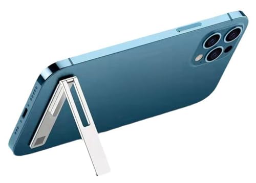 Msagkah Metall-Handy-Halter, Tragbare und Leichte Handy-Halter, Unsichtbare Vollständig Faltbare Halterung für Alle Smartphone (Silber) von Msagkah
