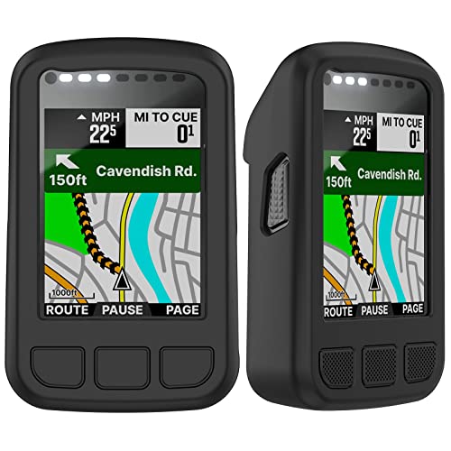 Msiall Schutzhülle Hülle kompatibel für Wahoo Elemnt Bolt V2 - Ganzkörper Schutzhülle Bumper | Silikon GPS Fahrrad Case Schutzhülle, Fahrradnavi Hülle- in Schwarz von Msiall