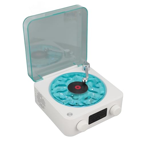 MSIUD Vinile Airs, Waves Player Kordellose Stereo -Klang -Umgebungslicht -Licht -Leuchte -Scheibe für Vinyls, die Wäsche mit Leichtem RGB Einsamer Modus Machen (Weiß) von Msiud