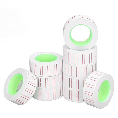 Msiud 30 Rollen 15000 Stück Etiketten Preisaufkleber, Preisauszeichner 21 X 12 mm Einreihige Preisetiketten Aus Papier Preisaufkleber Einreihiges Etikettenpapier für Mx5500 Pistolenetikettierer Msiud 30 Rollen 15000 Stück Etiketten Preisaufkleber, Preisauszeichner 21 X 12 mm Einreihige Preisetiketten Aus Papier Preisaufkleber Einreihiges Etikettenpapier für Mx5500 Pistolenetikettierer von Msiud