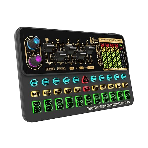 Mskidand 1 Stück K500 Sound Effects Board ABS Mikrofon Sprachwechsler Soundkarte für Handy/Computer von Mskidand