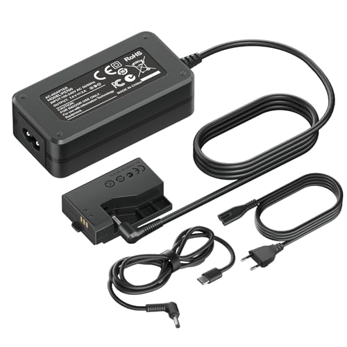 Mspalocell LP-E10 Dummy Akku Kit, AC-Netzteiladapter mit Akkuanschluss für Canon EOS T7 T6 T5 T3, Kiss X50 X70 X80 X90, EOS 1100D 1200D 1300D 1500D 2000D von Mspalocell