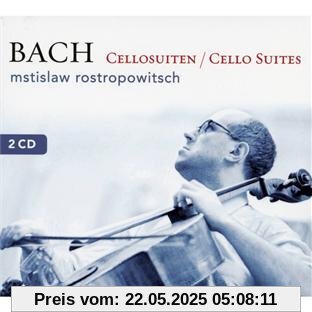 Bach Cellosuiten (Sechs Suiten für Violoncello solo BWV 1007-1012) von Mstislav Rostropowitsch