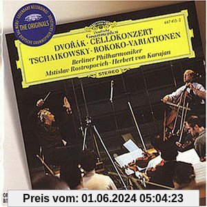 Dvorak Cellokonzert / Tschaikowsky Rokoko-Variationen von Mstislav Rostropowitsch