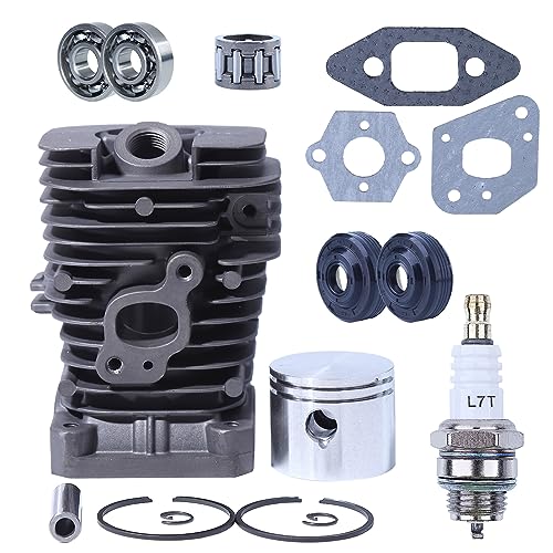 Mtanlo Zylinderkolben-Set 41,1 mm für Partner 350 33 350 351 352 370 371 382 390 391 401für Husqvarna 137,mit L7T/BPMR7A Zündkerzen Nadellager öldichtungsring Vergaser Dichtung 5300715-79 Mtanlo Zylinderkolben-Set 41,1 mm für Partner 350 33 350 351 352 370 371 382 390 391 401für Husqvarna 137,mit L7T/BPMR7A Zündkerzen Nadellager öldichtungsring Vergaser Dichtung 5300715-79 von Mtanlo