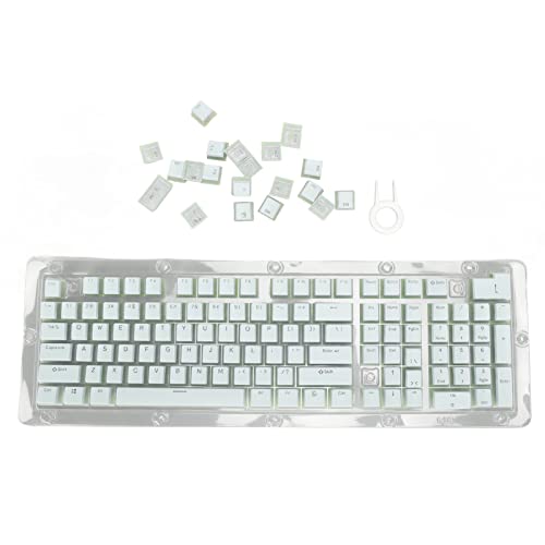 MTLAVISH -Keyboard -Tastaturen ABS Zwei Farbinjektion OEM Height Ergonomische DIY Mechanische Tastatur Tastatur Purpur ideal für die meisten 61 64 68 72 82 84 87 104 108 Tasten (Blau) von Mtlavishness