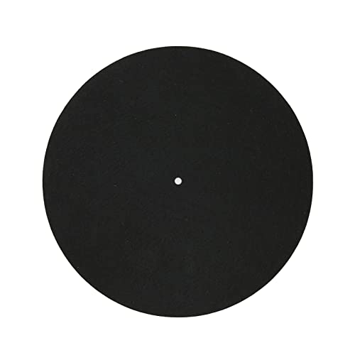 MTLAVISHISH -Turntable Slipmat Premium Wollmatte reduziert die statische und Vibration für LP - -Plattenspieler ideal für Musikstudios und DJ -Setups mit ca. 290 mm Durchmesser von Mtlavishness