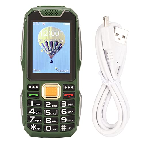 MTLavish 2G Senior Handy mit 2,8 -Zoll -HD -Bildschirm 3D Big Button und Taschenlampe ideal für Älteste, um einfach Anrufe zu tätigen und nachts navigieren Abs Material (Grün) von Mtlavishness