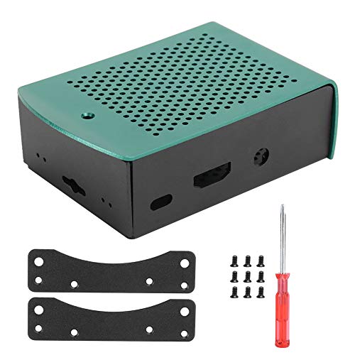 Mtlavis hness Metall Motherboard Shell Aluminium Legierung Gehäuse Motherboard Zubehör für mit Auspuff Loch für bessere Wärme ableitung 30% Dicker als gewöhnliche Aluminium (Green) von Mtlavishness