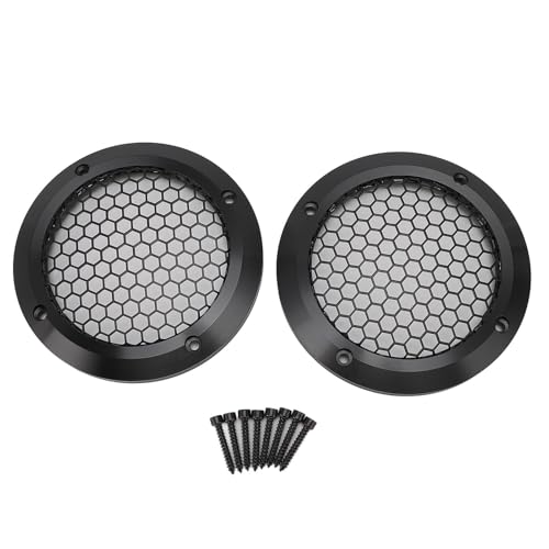 Mtlavish 2pcs Lautsprecher Deckt Black Round Lautsprecher Grill Mesh Dekorative Subwoofer -Auto -Lautsprecher Grill Beschützer mit 8 Schrauben OD 125mm Mtlavish 2pcs Lautsprecher Deckt Black Round Lautsprecher Grill Mesh Dekorative Subwoofer -Auto -Lautsprecher Grill Beschützer mit 8 Schrauben OD 125mm von Mtlavishness