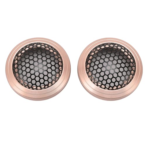 Mtlavish 2pcs Lautsprecher Mesh Grill 54mm Schutzwirkung Metalllautsprecher Rundmaschenabdeckung Schutzschutz für Heimauto -Boot (Roségold) von Mtlavishness