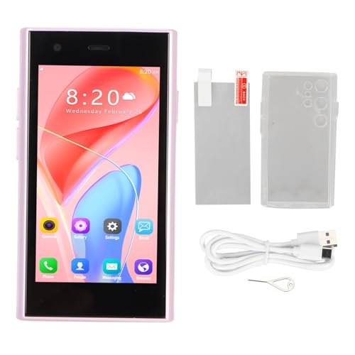 Mtlavish 3,0in Smartphone 3G 0,3 MP 2MP 1000MAH 854x480 Quad Core Ultra dünn 2 GB RAM 16 GB ROM kleines Mobiltelefon für Android 8.1 (Lila) von Mtlavishness