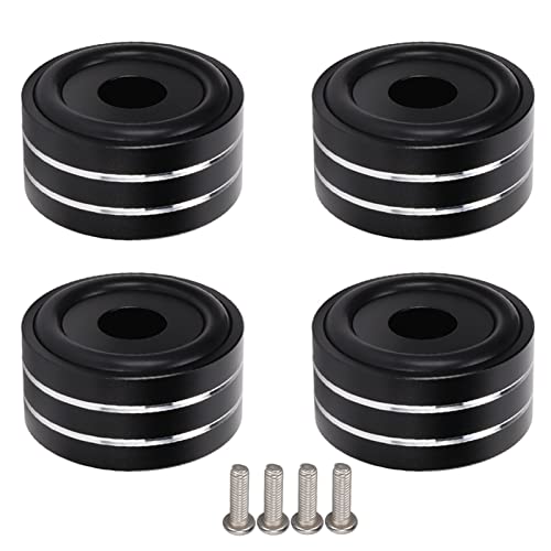 Mtlavish 4pcs sp4010 Lautsprecher -Isolation Spike Ständer 40x20mm / 1,57x0.78in Sprecher Spikes für DAC -Verstärker -Rekordermesser (Schwarz) von Mtlavishness