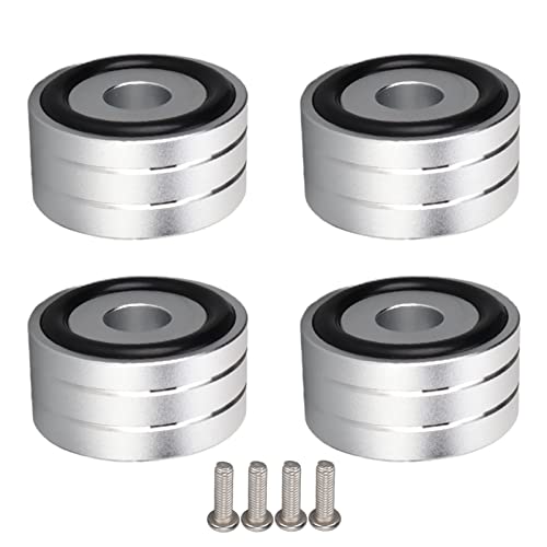 Mtlavish 4pcs sp4010 Lautsprecher -Isolation Spike Ständer 40x20mm / 1,57x0.78in Sprecher Spikes für DAC -Verstärker -Rekordermesser (Silber) von Mtlavishness