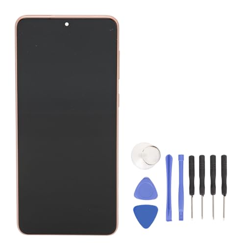 Mtlavish 6,4 -Zoll -LCD -Bildschirmersatz mit Rahmenreparaturwerkzeugkit und Fingerabdrucksensor für A33 5G bietet hohe Helligkeit hohe Pixel und 3D -Sensible Touch für die (Gold) von Mtlavishness